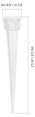 Produktbild von 100 Stück Blumenwasserschläuche Halter aus transparentem Kunststoff für Blumenarrangements und Blumendekoration