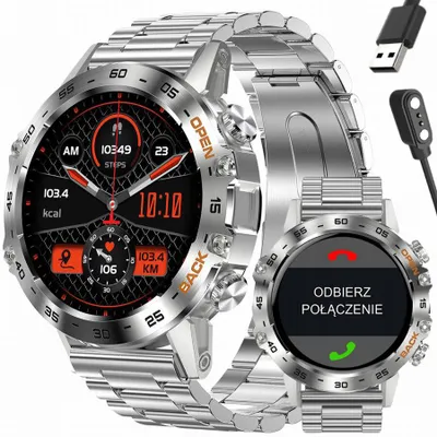 Produktbild von Herren Smartwatch GRAVITY GT9-2 Bluetooth Call Herzfrequenz Blutdruck SpO₂ Schlafmonitor Sportmodi IP67 Fitness Uhr