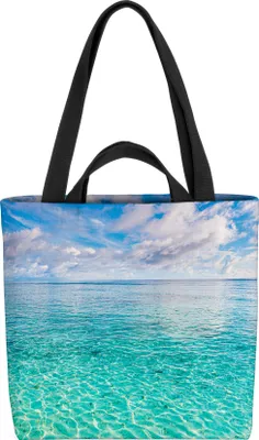 Produktbild von VOID Karibik Strand Meer Tasche 33x33x14cm,15l Einkaufs-Beutel Shopper Einkaufs-Tasche Bag