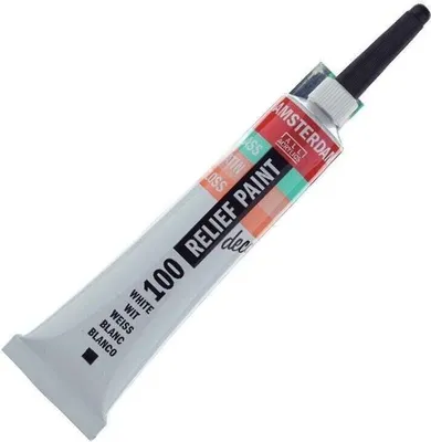 Obrázek produktu pro Amsterdam Relief Paint 20 ml Bílá