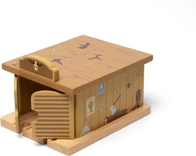 Produktbild von BigJigs Holz Eisenbahn Saloon Tunnel Wild West Zubehör Spielzeug