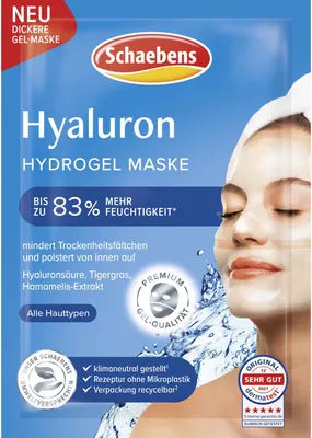Produktbild von Schaebens Hyaluron Hydrogel Maske (1 St)