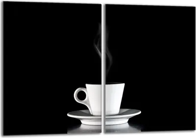 Immagine prodotto di Set di piastre di copertura per piano cottura 2x40x52 cm in Vetroceramica con alzatina in vetro, nero caffè