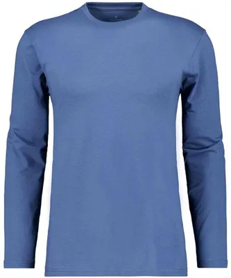 Ragman Langarm-T-Shirt langarm rundhals in blau