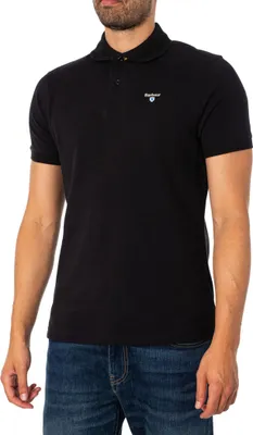 Produktbild von Barbour Tartan Pique Poloshirt, Schwarz XL
