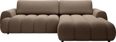 Produktbild von Ecksofa mit Schlaffunktion - Ecke rechts - Stoff - Taupe - FRIDORA