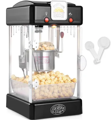 Obrázek produktu pro VEVOR popcornovač popcorn machine popcorn maker, 300 W popcornovač 2,5 oz konvice produkuje 4 Qt na jednu náplň, popcornovač s PP dvířky, vč.