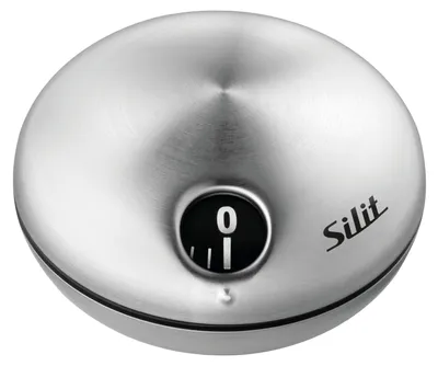Produktbild von Silit Puk, Mechanischer Küchentimer, Edelstahl, Edelstahl, Analog, Freistehend, 7 cm