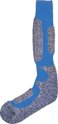 Produktbild von Skisocken Uni Herren Damen – Thermo Skistrümpfe lang & gepolstert – Wolle-Mix         , Farbe:Blau, Größe Socken & Strumpfhosen Erwachsene:39-42