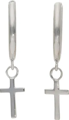 Produktbild von JuwelmaLux Creolen mit Anhänger Kreuz in Silber 925 JL39-06-0853
