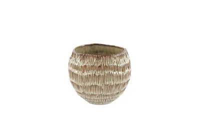 Produktbild von Rasteli Blumentopf Braun-Multicolor D 17,5 cm H 15 cm