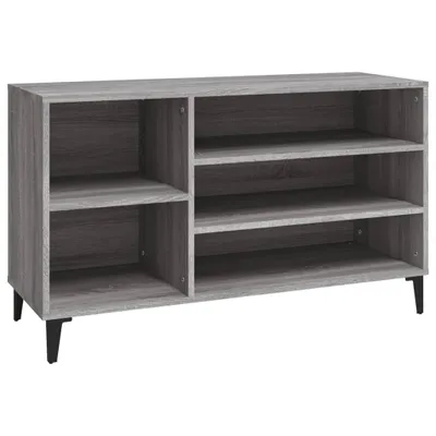 Produktbild von vidaXL Schuhregal Grau Sonoma 102x36x60 cm Holzwerkstoff