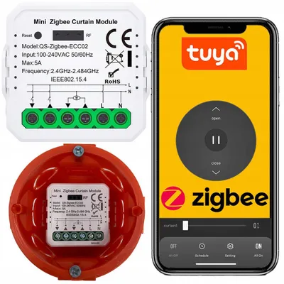 Imagen del producto de Controlador de persianas Zigbee Mini V3, compatible con Tuya, con control porcentual