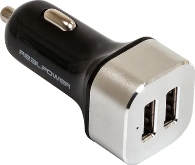 Obrázok produktu pre RealPower 176635 Nabíjačka pre mobilné zariadenia čierna, strieborná do auta