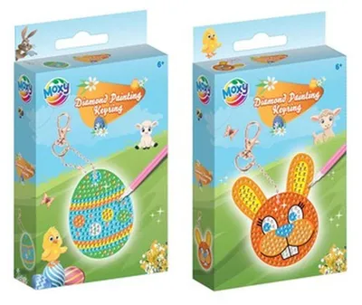 Imagen del producto de Kit creativo: Adorno de diamantes para llavero de Pascua