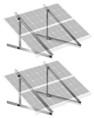 Produktbild von VEVOR 50-Zoll Solarpanel-Montagehalterungen, 0 bis 90° verstellbare Neigungshalterungen unterstützen 100-550W Solarpanels, leichte Aluminiumhalterungen mit klappbaren Neigebeinen für Wohnmobile, Dächer, Boote, Off-Grid, 45 Zoll