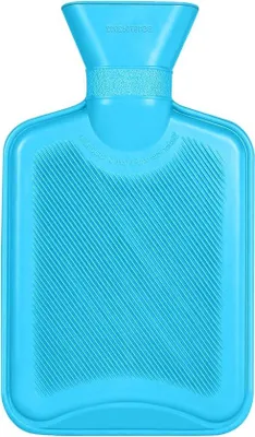 Produktbild von Famanu Warmwasserflasche 1L - thermoplastisch - sicher und nachhaltig - Naturkautschuk - Wärmflasche für Kinder und Frauen
