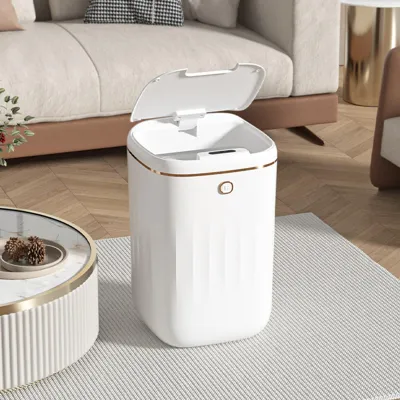 Image de Poubelle 20 litres - Capteur automatique - Sans entretien - Convient pour cuisine/salle de bain - Design spacieux - Facile à utiliser - Poubelle