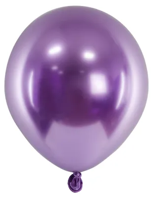 Produktbild von 50 Stk. Luftballon Ø12cm "Uni Glossy" | Lila