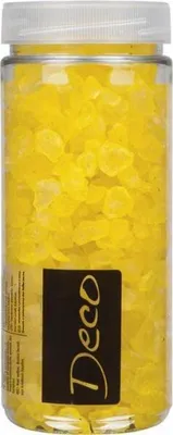 Produktbild von EUROSAND Glassteine (1L=9,90EUR) Streudeko 4-10 mm, gelb,500 ml Dose