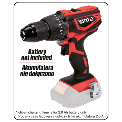Produktbild von YATO Schlagbohrschrauber ohne Akku 18 V 40 Nm
