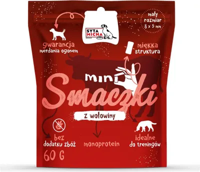 Immagine prodotto di Mini bocconcini per cani con manzo