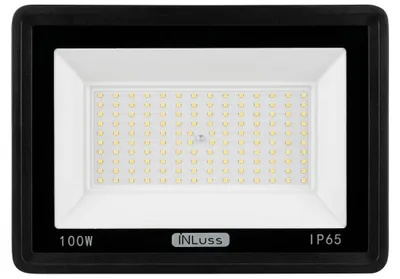 LED-Außenstrahler 100 W, kaltweiß, IP65, 10.000 lm, für Außenbereiche