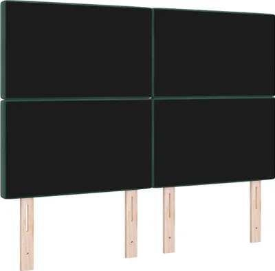 Obrázok produktu pre vidaXL Čelo postele tmavozelené 144 cm zamatové