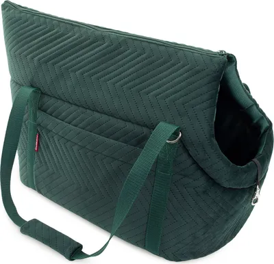 Immagine prodotto di Borsa per cani Borsa da trasporto per cani Gatti Borsa da trasporto Nuovo velluto verde L