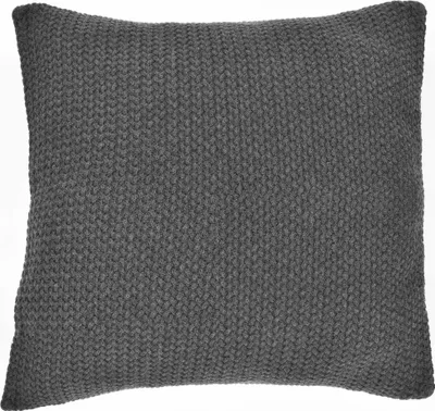 Produktbild von nielsen HOME Kissen Kian gestrickt, 50x50cm, Dunkelgrau, 100% Baumwolle, Strick, ® Standard 100, Füllkissen