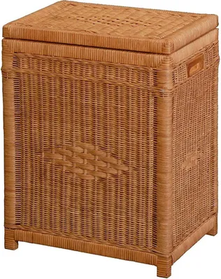 Zdjęcie produktu dla KRINES HOME Kosz na pranie wykonany z rattanu w kolorze terakoty - Darmowa dostawa do DE