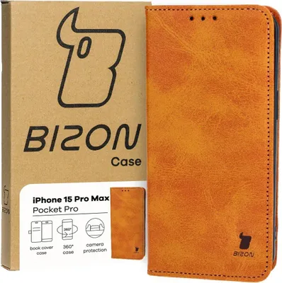 Produktbild von Bizon Case Pocket Pro Apple iPhone 15 Pro Max braun