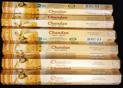 Räucherstäbchen Sandelholz, 6er-Pack (120 Stück), 28 cm