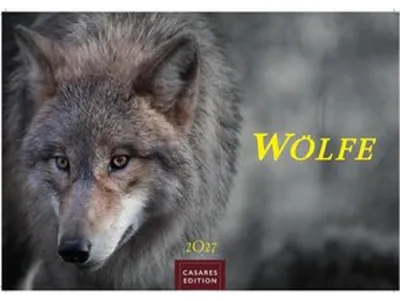 Zdjęcie produktu dla Kalendarz z wilkami 2027 – kalendarz ścienny | Kalendarz fotograficzny z motywami zwierzęcymi, 24 x 35 cm – z fascynującymi motywami wilków,