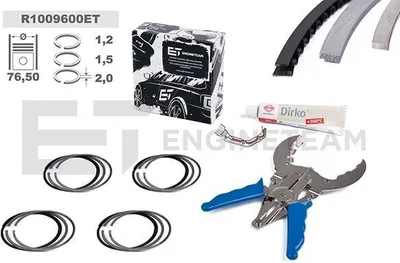 Produktbild von ET ENGINETEAM R1009600ET Kolbenringsatz Kolbenringe für VW GOLF VI (5K1) Golf V Schrägheck (1K1) Polo Schrägheck (6R1, 6C1) TOURAN (1T1, 1T2) TIGUAN