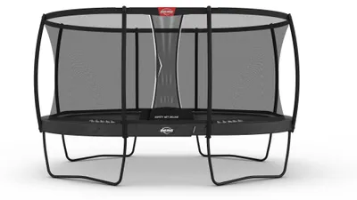 Produktbild von BERG Trampolin Oval Grand Champion Regular 470 Grey / grau + Sicherheitsnetz Deluxe
