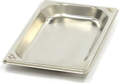 Image de Maxima - Récipient Gastro Gastronorm - 1/4 GN - 2 cm de profondeur - Acier inoxydable