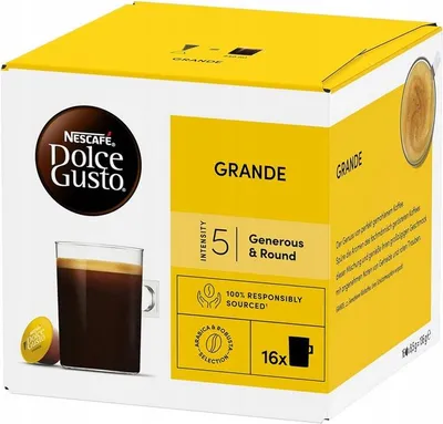 Zdjęcie produktu dla NESCAFÉ DOLCE GUSTO Grande Kawa w kapsułkach 16 x 8,5 g = 136g