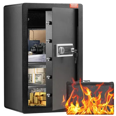 Produktbild von Kluis – Sicherheitskassette – Geldschrank – Brandschrank – Schlüsselsafe – Stahl 3 mm – Alarmanlage mit Code und Schlüssel