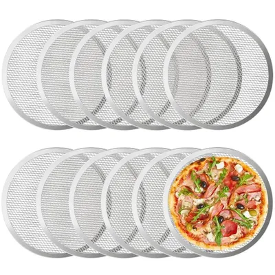 Produktbild von 12 x Pizzagitter Abkühlgitter Auftaugitter Kuchengitter Aluminium °483mm