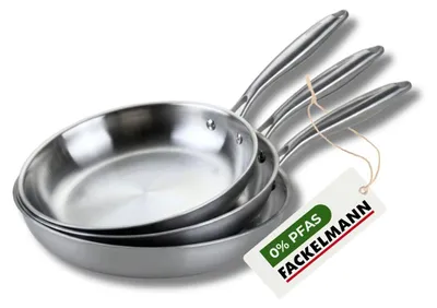 Image de 3 poêles 20 26 et 28 cm inox 18/10 Triply Fackelmann Vita3