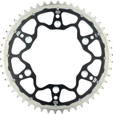 Produktbild von Hinteres Kettenrad Doppelring (Stahl-Aluminium) 808 52 (80852) Farbe Schwarz Für Suzuki Dr/Rm/Rmz (Jtr808.52) (Kette