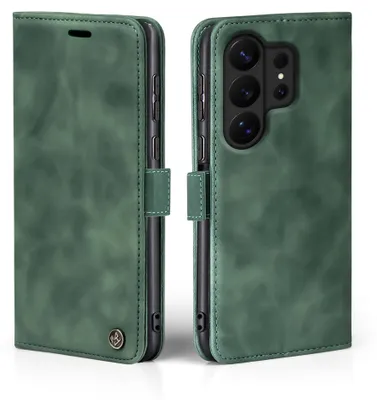 Produktbild von Handy Hülle für Samsung Galaxy S26 Ultra Klapphülle Bookcase Flip Cover Handy Tasche Etui Farbe: Grün