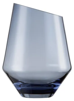 Produktbild von Zwiesel 2 Stück a 1 Stck. VASE/WINDLICHT DIAMONDS H 220 MM BLAU KLAR (KT1) 122216 + Geschenk handmade