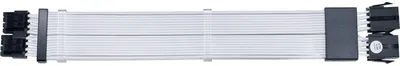 Produktbild von Lian Li PW8-1W-CPU, 2×8-PIN, Männlich/Weiblich, Silikon, Thermoplastisches Elastomer (TPE), 0,26 m, 1 Stück(e)