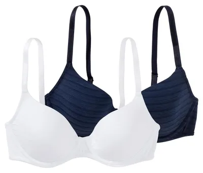 Produktbild von Speidel 2er Pack Baumwolle & More Schalen-BH Samtweiche Cups bieten besten Tragekomfort, Glatte Verarbeitung für unsichtbaren Look, Verstellbare Träger für individuelle Passform
