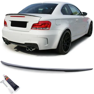 Produktbild von Heckspoiler Spoilerlippe schwarz glänzend mit ABE für BMW E82 Coupe 2007-2013
