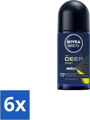 Zdjęcie produktu dla NIVEA MEN - Dezodorant w kulce - Deep Sport - 50 ml - opakowanie ekonomiczne - 6 szt