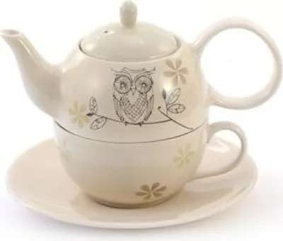 Produktbild von Tea for one Set "Lutz" Keramik, 4 teilig Kanne: 0,4 l, Tasse: 0,2 l