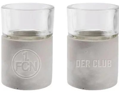 Produktbild von 1. FC Nürnberg Teelichthalter Beton 2er Set